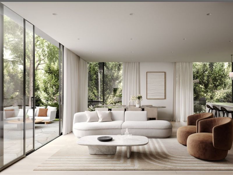 Kết nối ngôi nhà với sân vườn qua cửa lùa hệ Slim Panorama