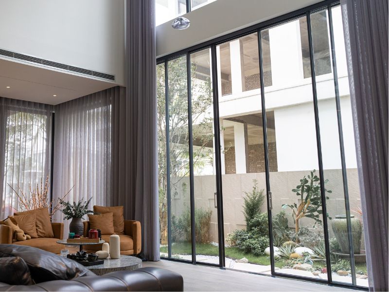 Trải nghiệm cửa Slim Panorama trong biệt thự Ecopark - Khung cửa mở ra giá trị sống mới