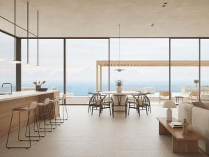 Ứng dụng cửa trượt Slim Panorama cho nhà hàng, quán café view đẹp