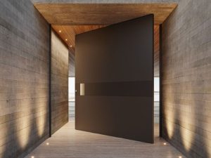 Cửa Pivot biệt thự và xu hướng thiết kế “statement door” trong kiến trúc cao cấp