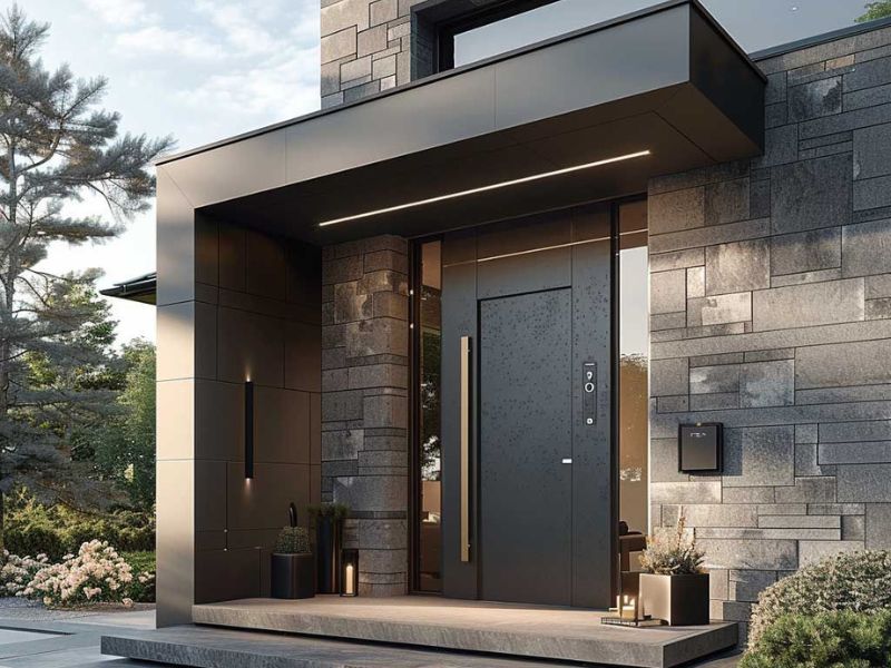 Cửa chính biệt thự – nơi bắt đầu mọi trải nghiệm sống sang trọng