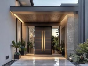 Cửa biệt thự kết hợp kính nghệ thuật - Chi tiết nhỏ nâng tầm phong cách sống