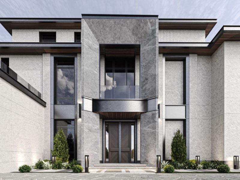 Cửa biệt thự nhôm 2 cánh và xu hướng kiến trúc tân cổ điển hiện nay