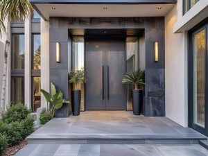 Cửa nhôm biệt thự 2 cánh - Sự kết hợp giữa vật liệu hiện đại và phong thái cổ điển