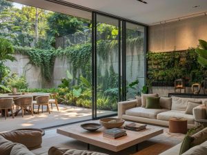 Cửa trượt Slim Panorama cho gia chủ yêu tiệc BBQ & hiên mở