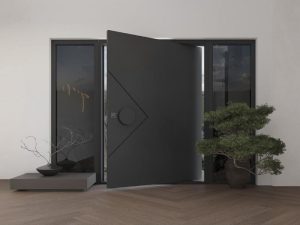 Ứng dụng cửa Pivot cho biệt thự mặt tiền rộng Tạo điểm nhấn chỉ với một chi tiết