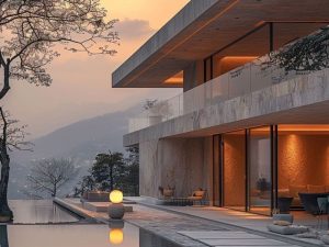 cửa trượt tự động hệ slim ngoại thất