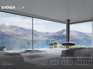 cửa trượt tự động hệ slim ngoại thất